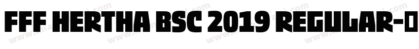 FFF Hertha BSC 2019 Regular字体转换